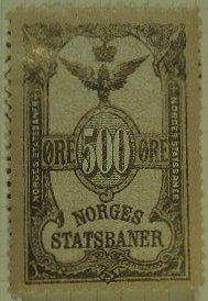 Frimerker stamps Norges Statsbaner Jernbane Norwegian Railway Parcel Stamps timbres-poste Briefmarken